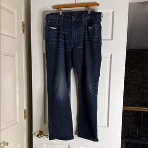 Lucky Brand Men's Dark Indigo Straight Jeans 34x30